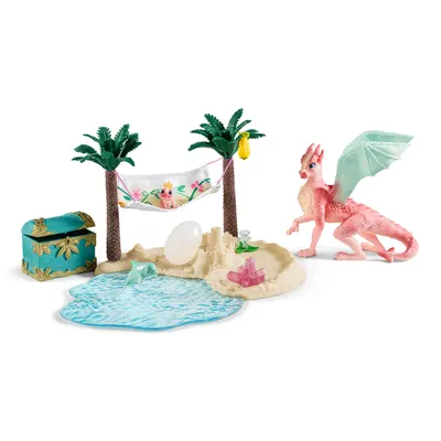Immagine prodotto di Schleich Bayala Isola dei draghi con tesoro 42436