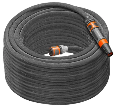 Obrázok produktu pre Gardena Liano, 30 m, Nadzemný, Čierna, Modrá, Šedá, Polyvinylchlorid (PVC), Textil, 22 bar, 1,3 cm