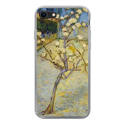 Produktbild von MuchoWow® Handyhülle Schutzhülle Hülle für iPhone 8 Blühender Birnbaum - Vincent van Gogh Silikon Softcase Handy Hülle - Schutzhaube