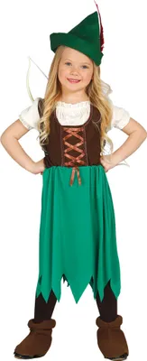 Produktbild von Bogenschütze Kostüm für Mädchen Gr. 98 - 134, Größe:98/104