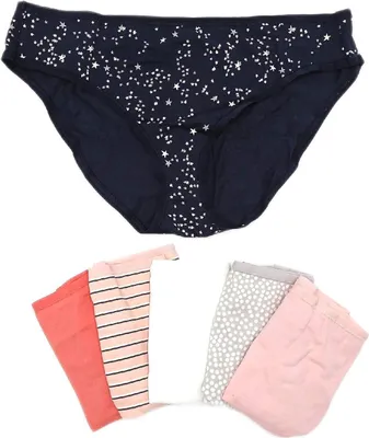 Produktbild von Amazon Essentials Damen Unterwäsche Baumwolle Übergröße Größe XXL WeißGemustert