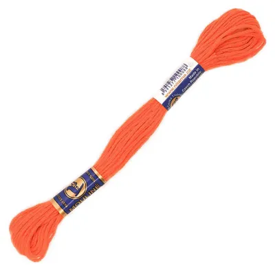 1 Docke Stickgarn 2g / Sticktwist 100 % Baumwolle Stickerei nektarfarbig