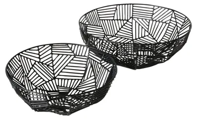 Produktbild von Schalen aus Metall GRAPHINA, Ø 25-30 cm, 2er-Set