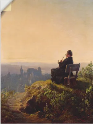 Produktbild von ARTland Wandbild, selbstklebend Friedlicher Abend Größe: 90x120 cm