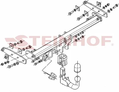 Produktbild von Z548262 Anhängerkupplung passend für VOLVO XC 60 I 06/2012-2017 abnehmbar