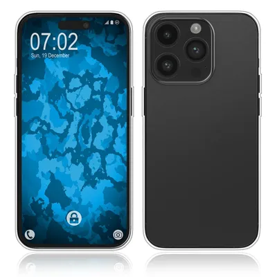 Produktbild von PhoneNatic Case kompatibel mit iPhone 16 Pro Max Silikon Hülle transparent Cover