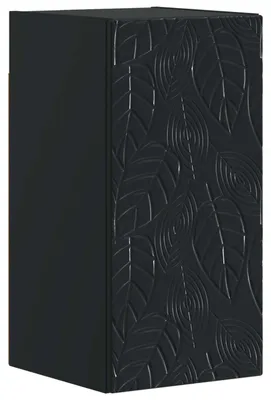 Image de vidaXL Armoire murale de salle de bain DELFT, noire, 30 x 31 x 59 cm