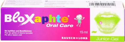 Imagen del producto de BloXaphte, gel oral para niños, para el tratamiento de aftas y lesiones bucales, 15 ml