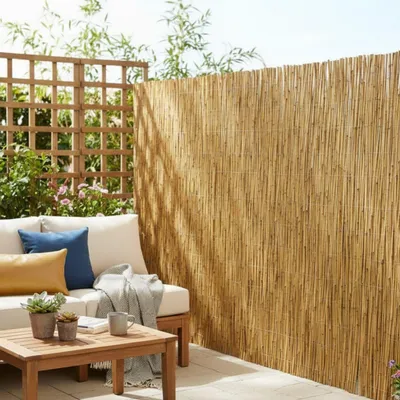 Produktbild von DE-COmmerce Schilfmatte SORA (HxB) 180 x 300 cm Schilfrohrmatte Schilf Schilfrohr Windschutz Sichtschutz Deko Zaun
