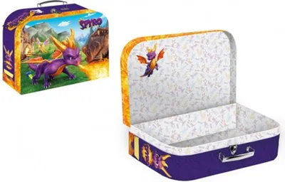 Productafbeelding van Koffertje/Schoolkoffertje van papier, Spyro, 35x23x10 cm