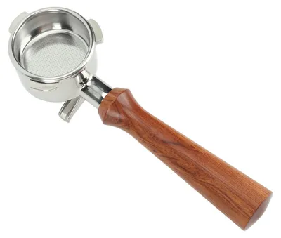 Produktbild von Kaffeefilterhalter aus Edelstahl mit Holzgriff - Für Modelle 870/880