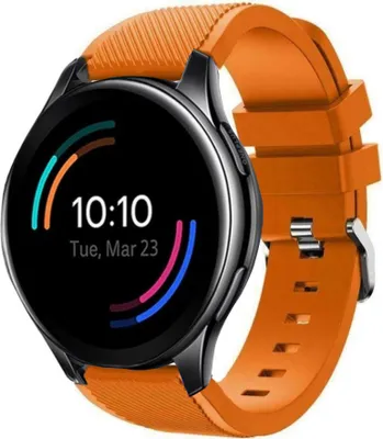 Produktbild von Strap-it OnePlus Watch Silikonarmband (Orange)