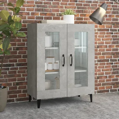 Produktbild von The Living Store Sideboard Betongrau 69,5x34x90 cm Holzwerkstoff