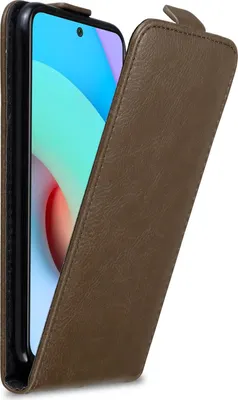 Immagine prodotto di Custodia Cadorabo per Xiaomi RedMi 10 / RedMi NOTE 11 4G copertura protettiva in marrone Custodia flip per telefono cellulare Custodia Cover