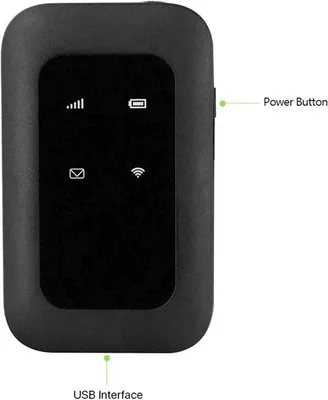 Obrázok produktu pre Prenosný 4G LTE WiFi router s rýchlosťou 150 Mbps, podporou inteligentného šifrovania, pre 10 používateľov, s batériou a slotom pre SIM kartu.