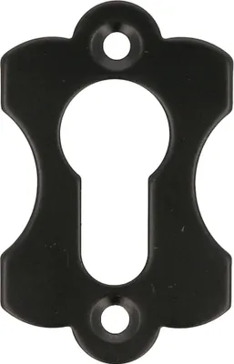 Produktbild von Schwarz matte Abdeckrosette PZ BB Schlüsselrosette Türrosette Zylinderrosette Antik Optik Profilzylinder