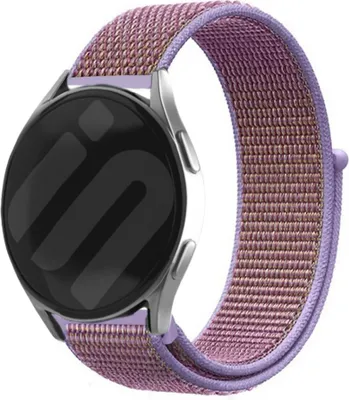 Produktbild von Strap-it Samsung Galaxy Watch 6 Classic 43mm Nylon Armband (Lila)