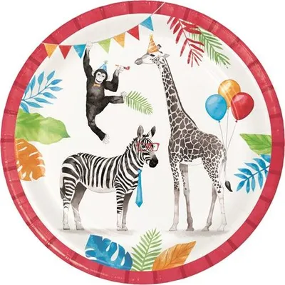 Produktbild von Teller Party animals, Ø23, 8Stk.