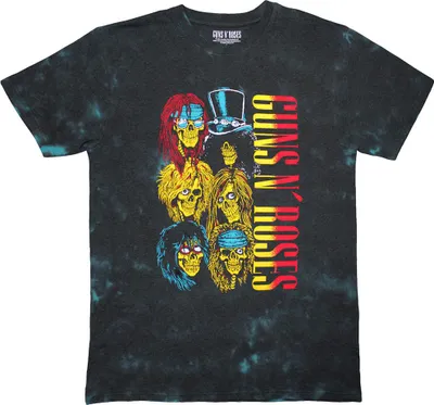 Produktbild von Guns N Roses - "Use Your Illusion Tour 1991" T-Shirt für Herren/Damen Uni, Gewaschen RO14765 (XXL) (Schwarz)
