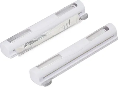 Rolhouder-Set 2er-Pack für Frischhalte- & Alufolie, weiß, 5x37x8 cm