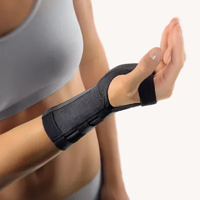Immagine prodotto di BORT supporto per polso in alluminio stecca sinistra nera me, 1 pz BAN