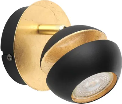 Produktbild von EGLO Nocito, Strahler Oberflächenbeleuchtung, Nicht austauschbare(s) Leuchtmittel, 6,6 W, 3000 K, 240 lm, Schwarz, Gold