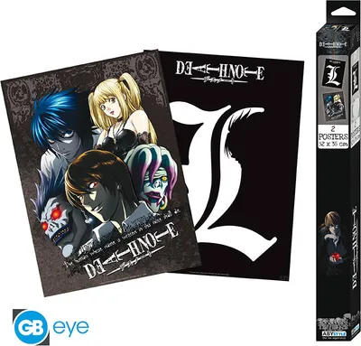 Produktbild von DEATH NOTE - Set 2 Chibi Posters - L & Group (52x38)