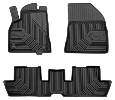 Productafbeelding van Rubberen automatten voor Peugeot 3008 I 2009-2016 (crossover) – 3-delig, zwart, op maat