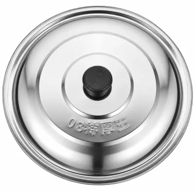 Edelstahl-Deckel, rund, 39 cm, hitzebeständig, spülmaschinengeeignet