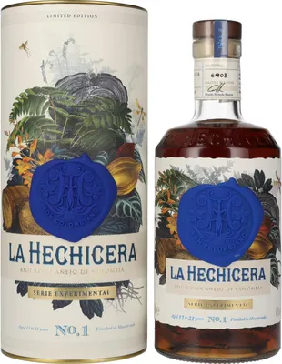 Image de La Hechicera Ron Extra Añejo de Colombia SERIE EXPERIMENTAL No. 1 43% Vol. 0,7l en boîte cadeau