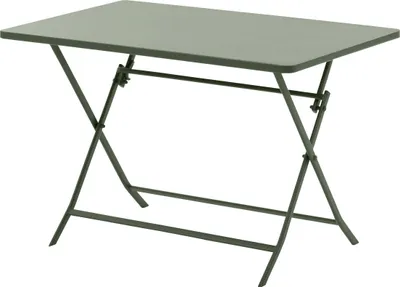 Produktbild von Rechteckiger klappbarer gartentisch "greensboro" lorbeergrün 4-sitzer aus stahl   - Hespéride