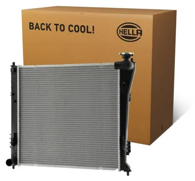 Produktbild von HELLA 8MK 366 302-081 Kühler Wasserkühler Motorkühler für HYUNDAI i40 CW (VF) i40 (VF)