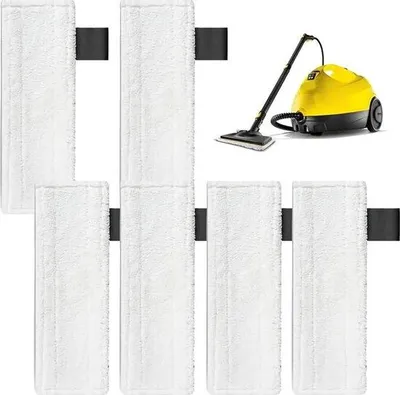 Produktbild von Ersatz-Mikrofaser-Tücher für Staubsauger, geeignet für Kärcher-Staubsauger, Set Mikrofaser-Tücher.