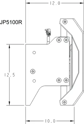 Produktbild von Dometic Seastarsolutions Jackplate Gen II Elektro Hydraulik Powerlift : Jackplate 10" 34kg