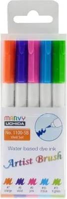 Produktbild von Flamastry Artist Brush Vivid 5 Farben - (Schul- und Schrein - Filzstifte)