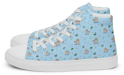 Produktbild von Mr. & Mrs. Panda Damen Sneaker Otter Stein Größe 36 - Blau - Geschenk, Damenschuhe, Sportschuhe, Grüßen, Seeotter, Munter, Pflanzen, High, See, Stoffschuhe