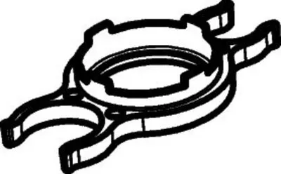 A black and white line drawing of a plumbing tool.