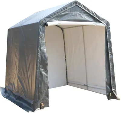 Produktbild von Zeltgarage Garagenzelt 3x1.8x2M, Carport Garagenzelt Winterfest mit Roll-up-tür, Fahradgarage Fahrradschuppen Aufbewahrungsgarage Gerätezelt Gerätehaus für Bike, Motorrad