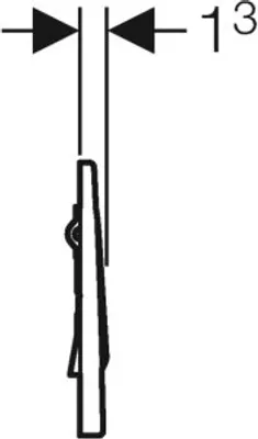 Produktbild von Geberit 241913FW1 Mambo BetPl. für UR-Strg.