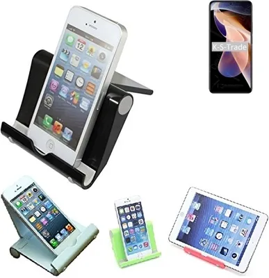 Produktbild von K-S-Trade Handy-Ständer kompatibel mit Xiaomi Redmi Note 11 Pro faltbarer Tischständer Smartphone Tablet Halterung Reise