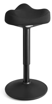 Produktbild von Balancehocker - Barhocker - 360° Kippbar - Höhenverstellbar 58–83 cm - Grau
