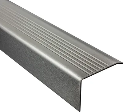 Produktbild von Edelstahl Treppenkantenprofil Stufenprofil  Leiste T30mm H20mm 2,5m gebürstet