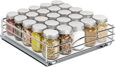 Produktbild von Edelstahl Gewürzregal Auszug für Küchenschränke