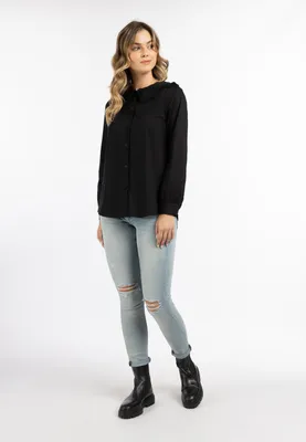 Image de Chemisier pour femme SAPORTA - noir, taille XS