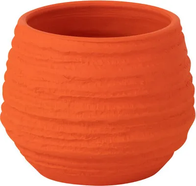 Produktbild von J-Line Übertopf Fiesta Keramik Orange Small