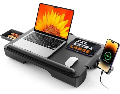 Image de SAIJI Coussin pour ordinateur portable Support pour ordinateur portable Lit 17 pouces MacBooks Compatible