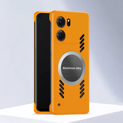 Produktbild von Oppo K10 Hülle, Frameless PC Matt Kühlabdeckung Loch Wärmeableitung Schutzhülle für Oppo K10 Orange