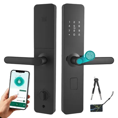 Produktbild von Intelligentes Türschloss, 6-fache Entriegelung, Fingerabdruck, für Zuhause