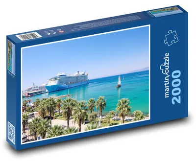 Zdjęcie produktu dla Puzzle 2000 Statek w porcie - martinpuzzle