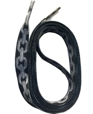 Produktbild von SNORS bedruckte Schnürsenkel flach - KETTE SCHWARZ - 10mm - 140cm